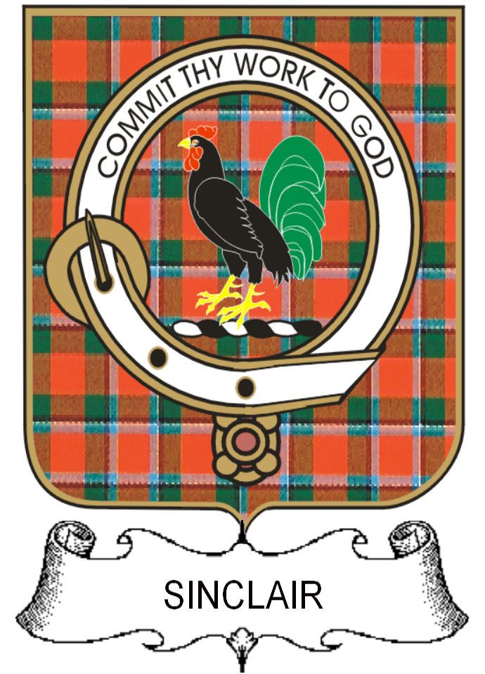 SINCLAIR–SCOTTISH-TARTAN-CLAN-BADGE