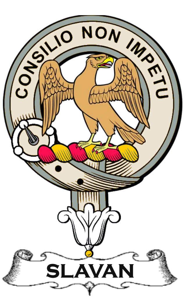 SLAVAN–SCOTTISH-CLAN-BADGE-VINTAGE