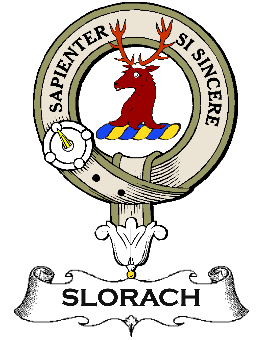 SLORACH–SCOTTISH-CLAN-BADGE-VINTAGE