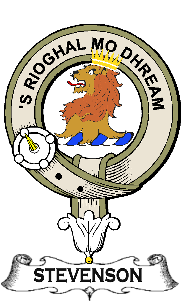 STEVENSON–SCOTTISH-CLAN-BADGE-VINTAGE