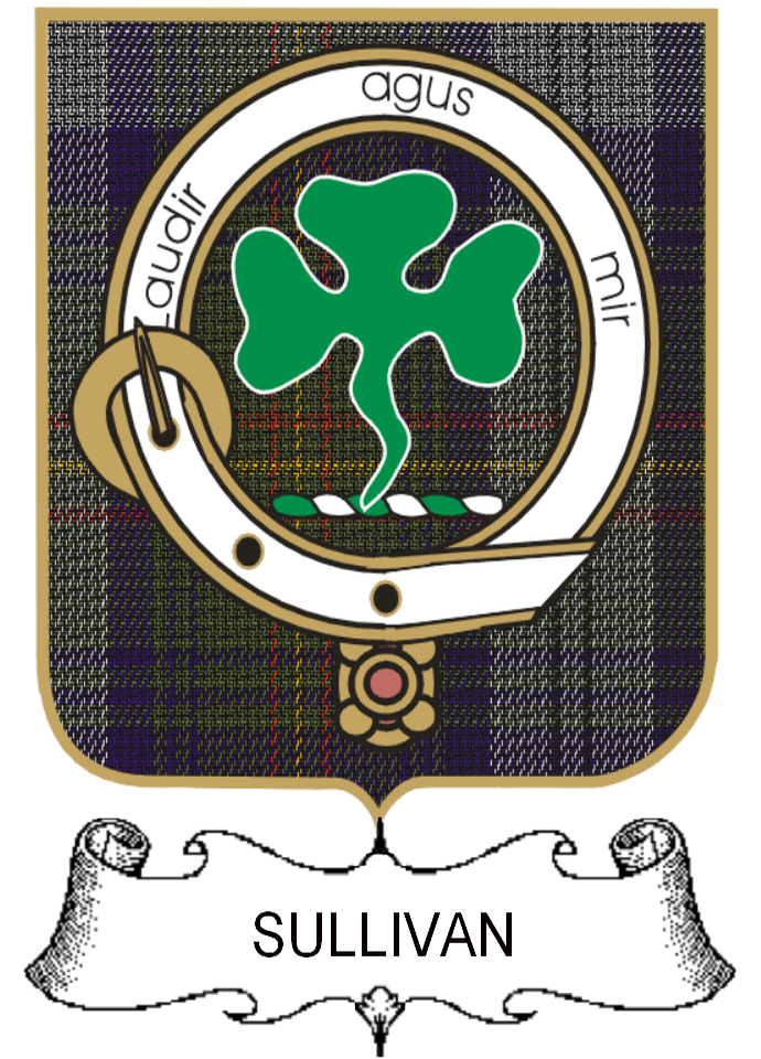 SULLIVAN–SCOTTISH-TARTAN-CLAN-BADGE