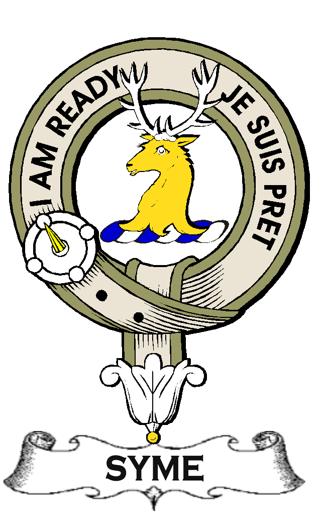 SYME–SCOTTISH-CLAN-BADGE-VINTAGE