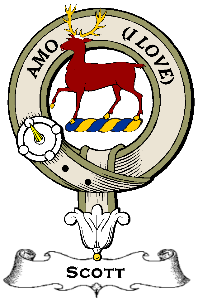 Scott–SCOTTISH-CLAN-BADGE-VINTAGE