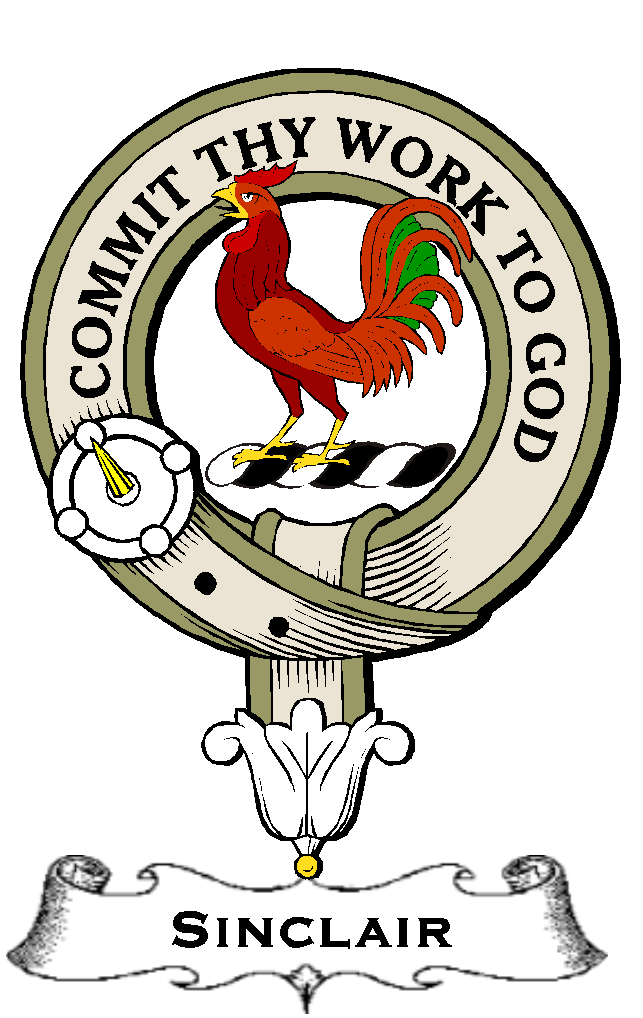 Sinclair–SCOTTISH-CLAN-BADGE-VINTAGE
