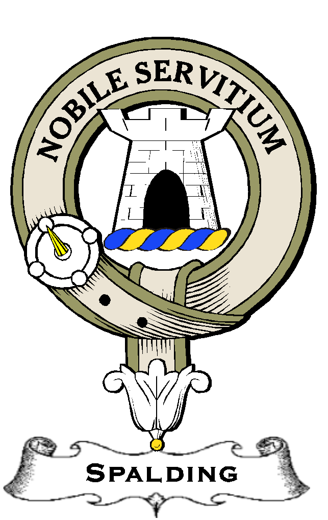Spalding–SCOTTISH-CLAN-BADGE-VINTAGE