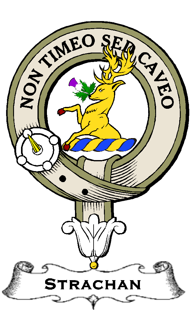 Strachan–SCOTTISH-CLAN-BADGE-VINTAGE