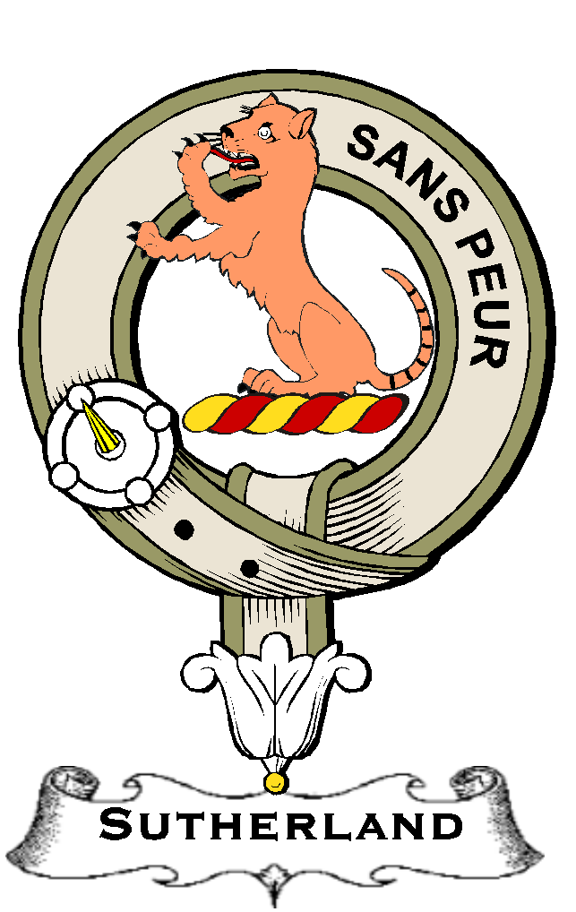 Sutherland–SCOTTISH-CLAN-BADGE-VINTAGE