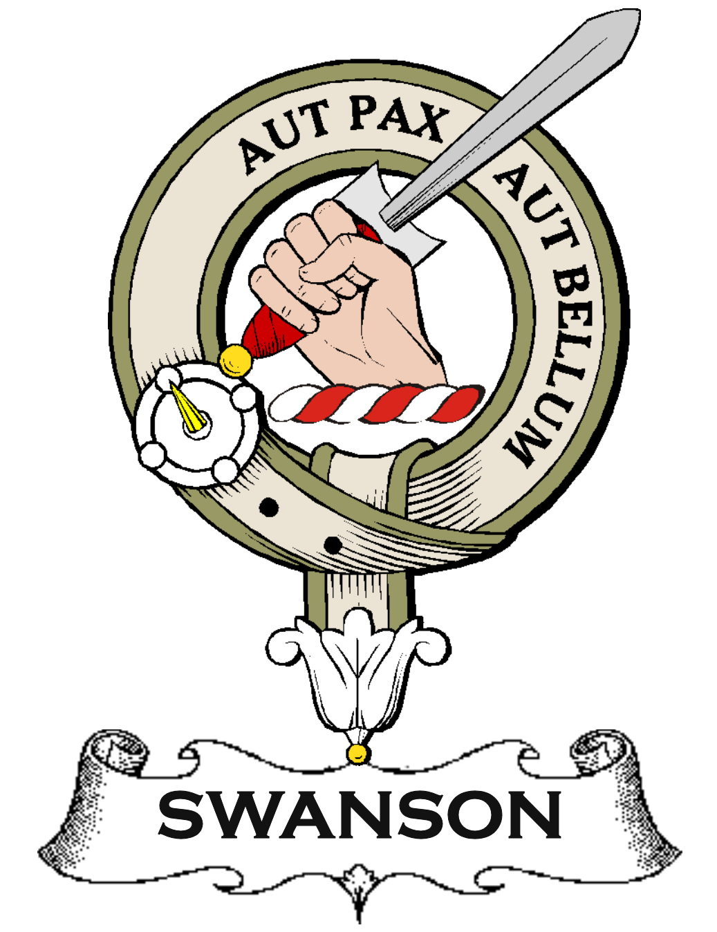 Swanson–SCOTTISH-CLAN-BADGE-VINTAGE