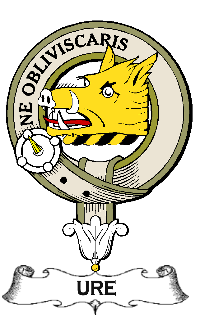 URE–SCOTTISH-CLAN-BADGE-VINTAGE