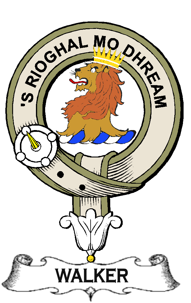 WALKER–SCOTTISH-CLAN-BADGE-VINTAGE