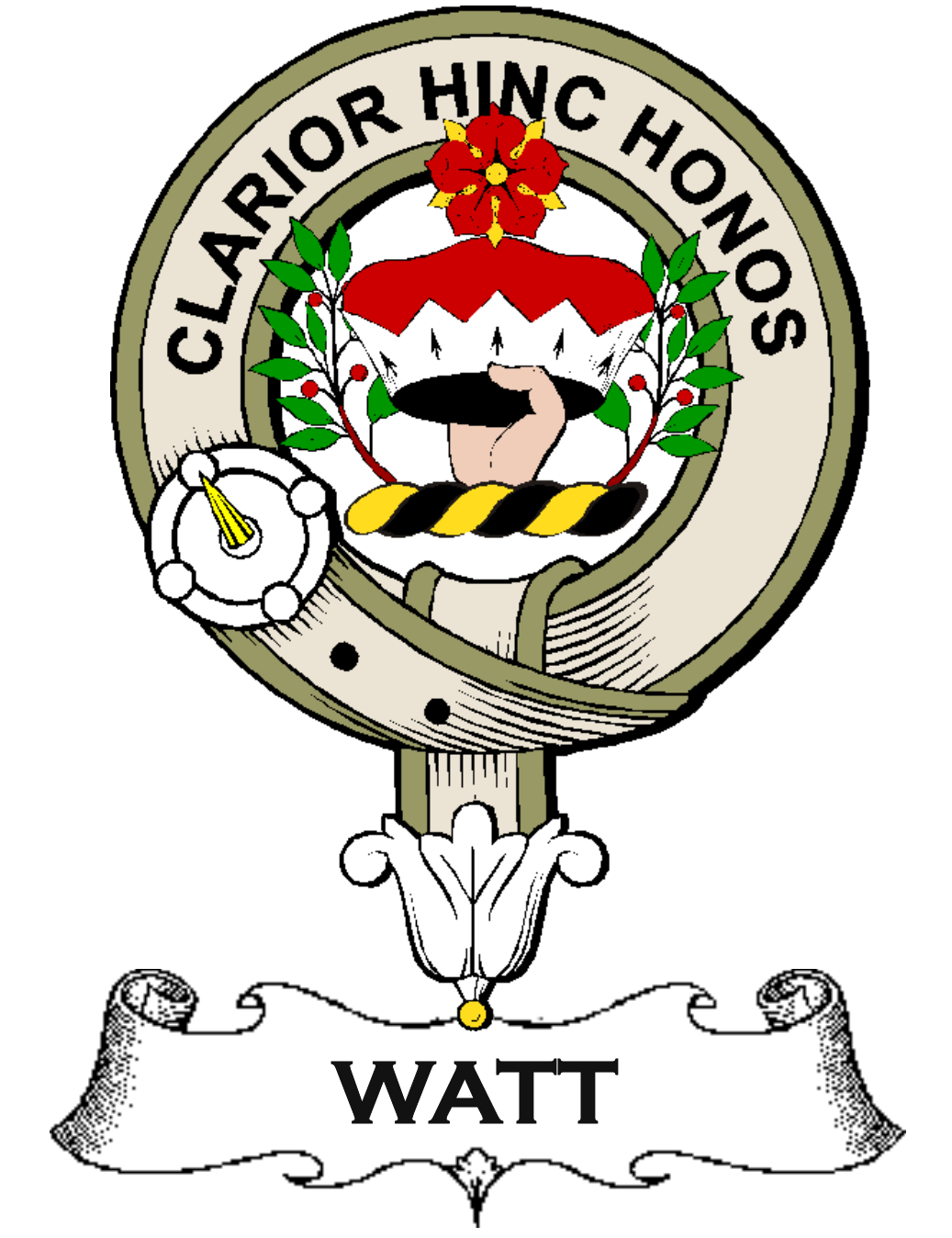 Watt–SCOTTISH-CLAN-BADGE-VINTAGE
