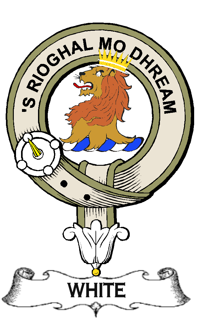 White–SCOTTISH-CLAN-BADGE-VINTAGE