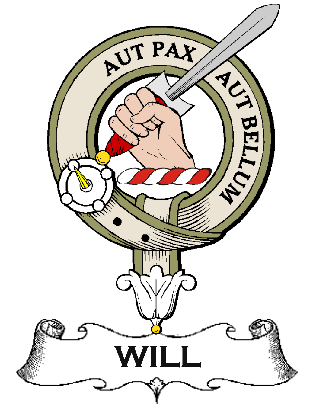 Will–SCOTTISH-CLAN-BADGE-VINTAGE