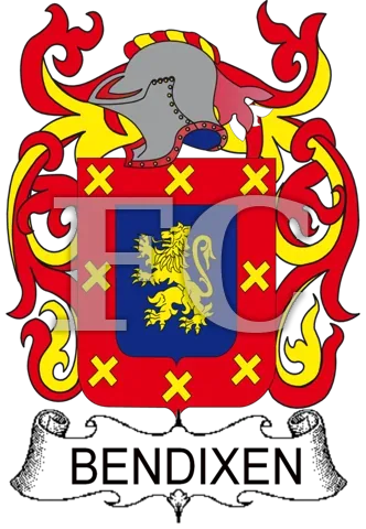 Bendixen English coat of arms